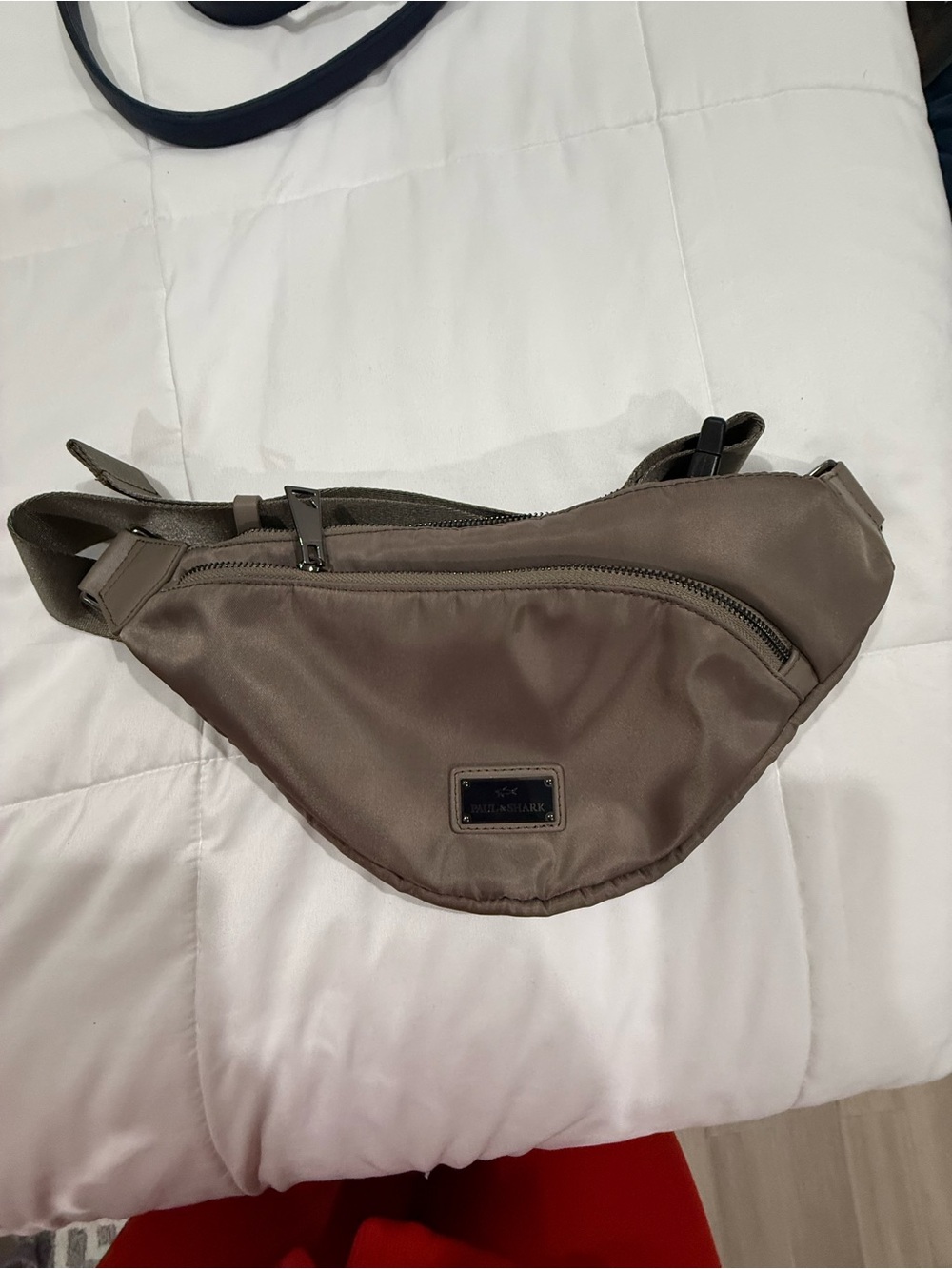 Paul & Shark Taupe Nylon Bag